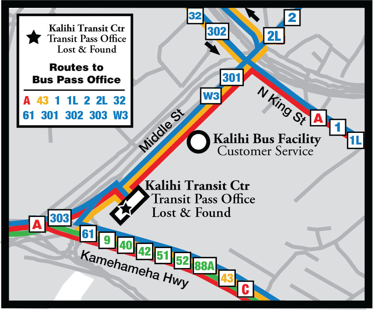 Kalihi Transit Facility Map