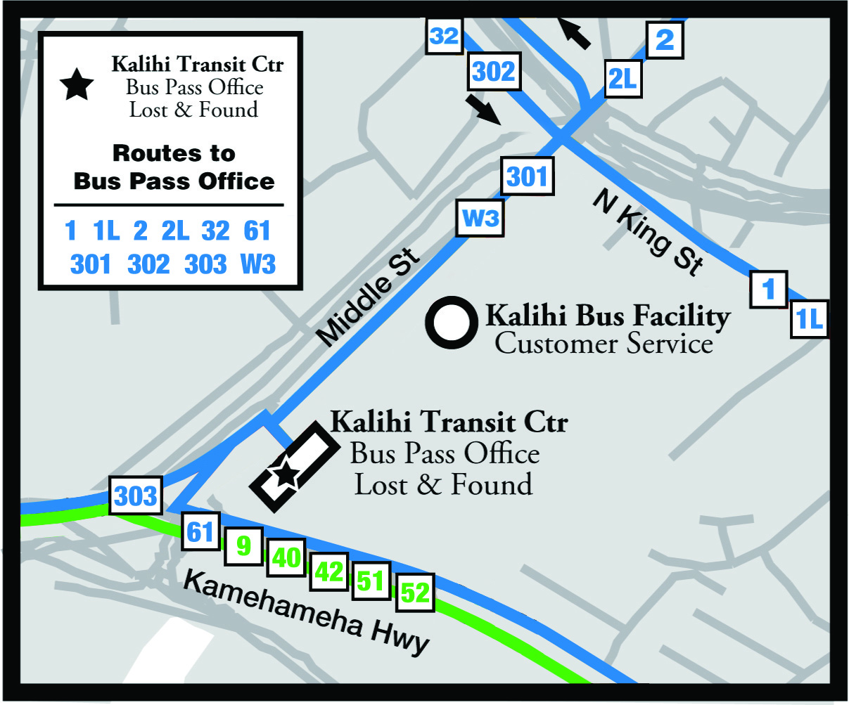 Kalihi Transit Facility Map